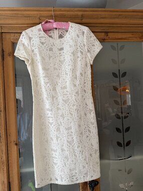 Rebecca Taylor white lace dress